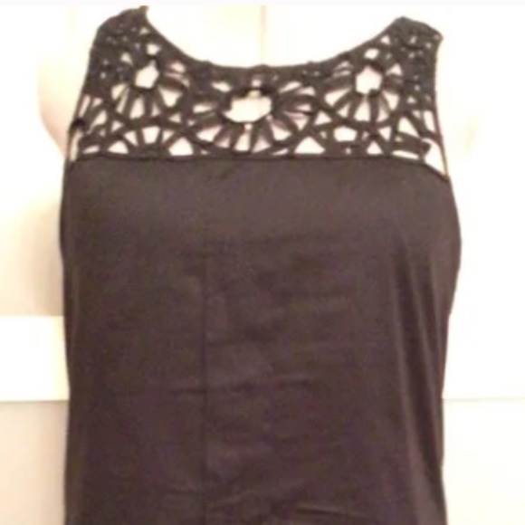 Calvin Klein Dresses & Skirts - Calvin Klein Mini Black Dress with Crochet Details Sz M